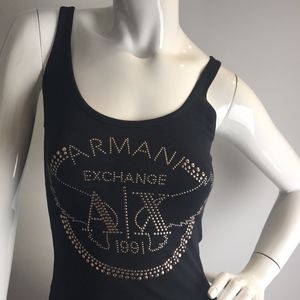 Armani Exchange Blouse Shirt Women's Logo r.